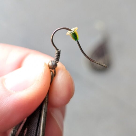 Set of Three Brown Tone Teardrop Dangle Earrings - Picture 4 of 12